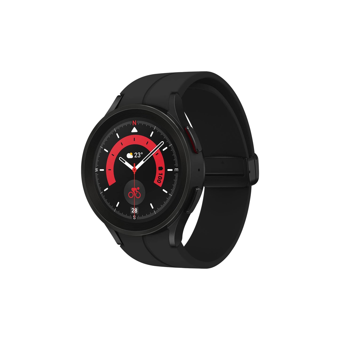 Samsung Galaxy Watch 5 Pro 45mm Bluetooth Smart Watch, Black Titanium (UK Version)
