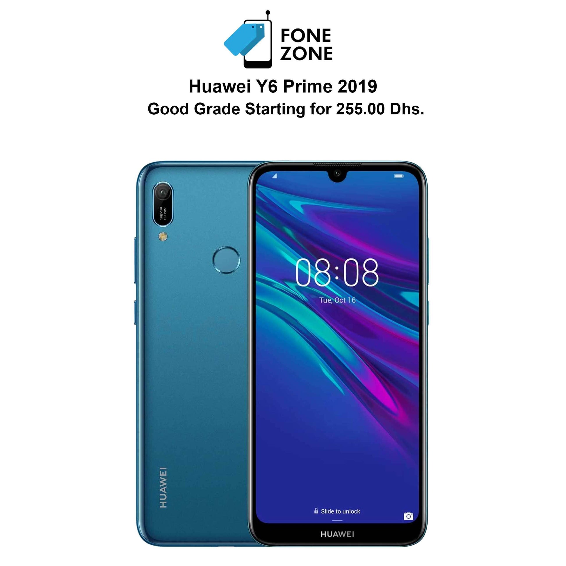 Huawei Y6 Prime 2019 - At Fonezone.ae