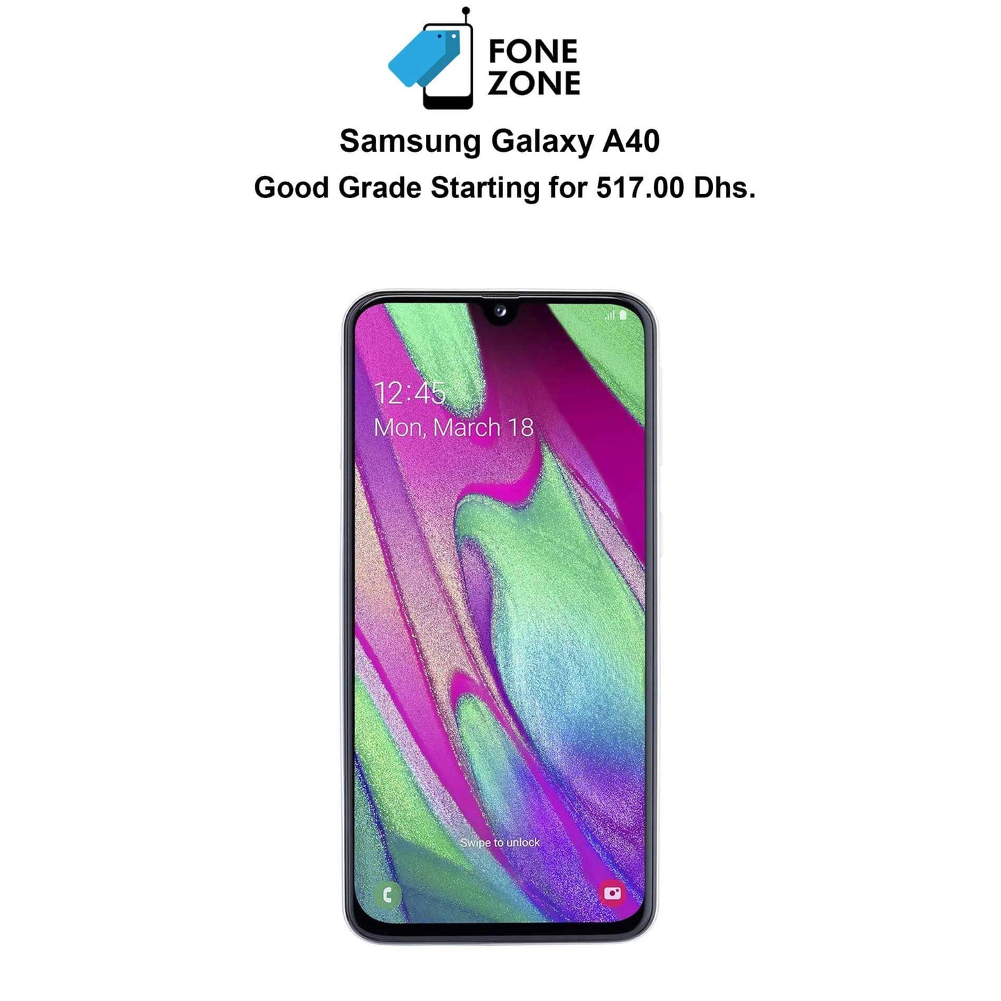 Buy best refurbished Samsung Galaxy A40 at Best Price