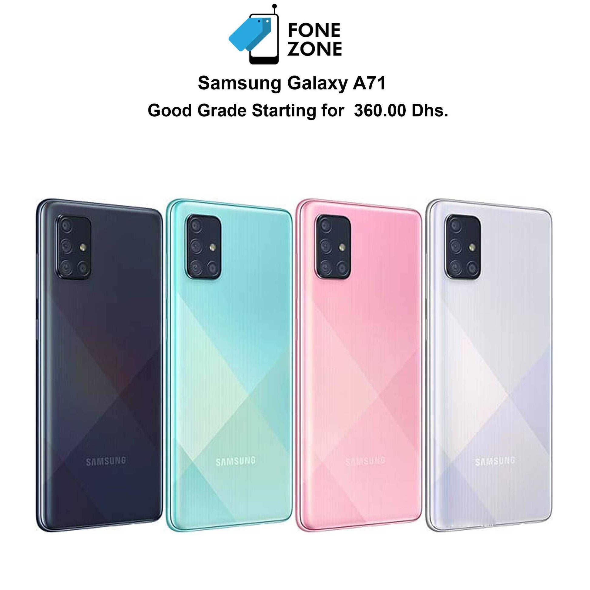 Samsung Galaxy A71 6GB RAM 256GB Black Smartphone in Dubai