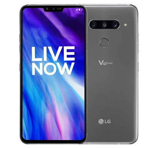 LG V40 ThinQ 64GB, 6GB Ram, New Platinum Gray