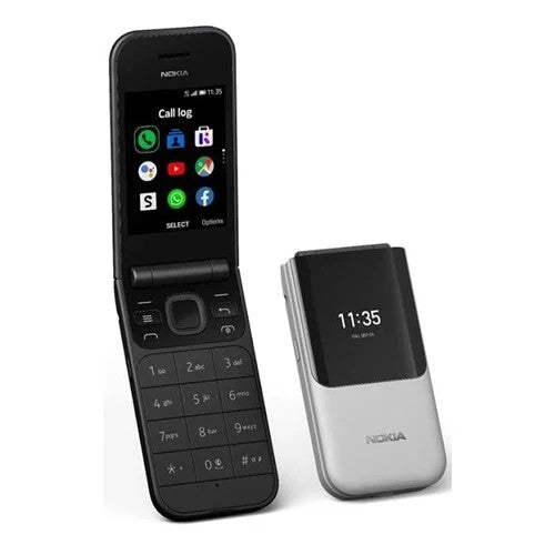  Nokia 2720 (Flip) Feature Phone, Dual SIM, 2MP Camera with LED flash, 4G LTE - Black Brand New