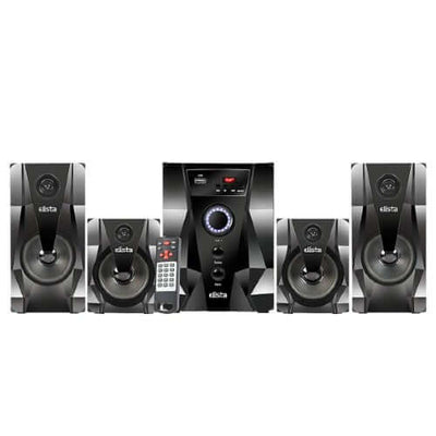 Elista Multi Media Speaker Diamond 4.1 AUTFB, Black & Brown  - Fonezone.ae
