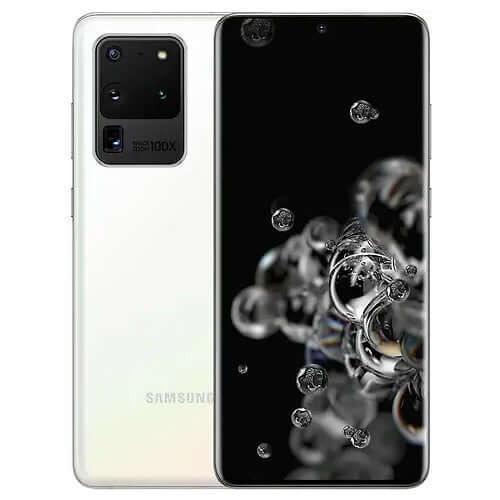 Samsung Galaxy S20 Ultra (128GB, 12GB RAM) 5G Dual Sim Cloud White - UAE