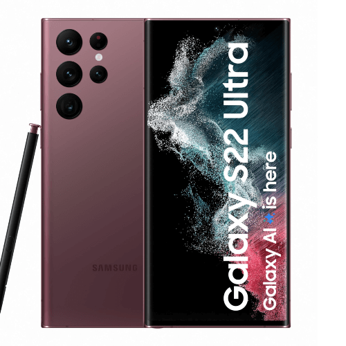 Samsung Galaxy S22 Ultra 256GB 8GB Ram Burgundy Available in Sharjah and Dubai