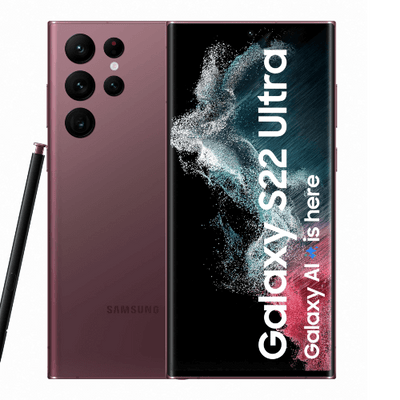 Samsung Galaxy S22 Ultra 256GB 8GB Ram Burgundy Available in Sharjah and Dubai