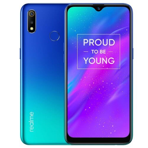 Realme 3 64GB 4GB Ram Dual Sim (Radiant Blue) in Dubai, UAE