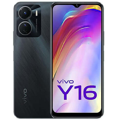 Vivo Y16 Single SIM (Stellar Black, 6GB RAM, 128GB) - UAE