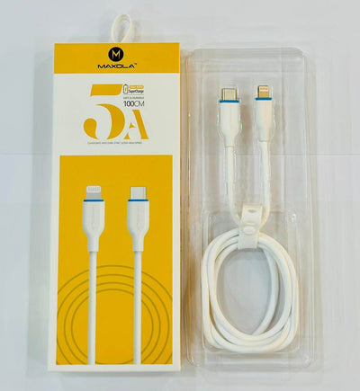 MAXOLA Super Charge Charging Cable 5A Max 40W White Online at best price