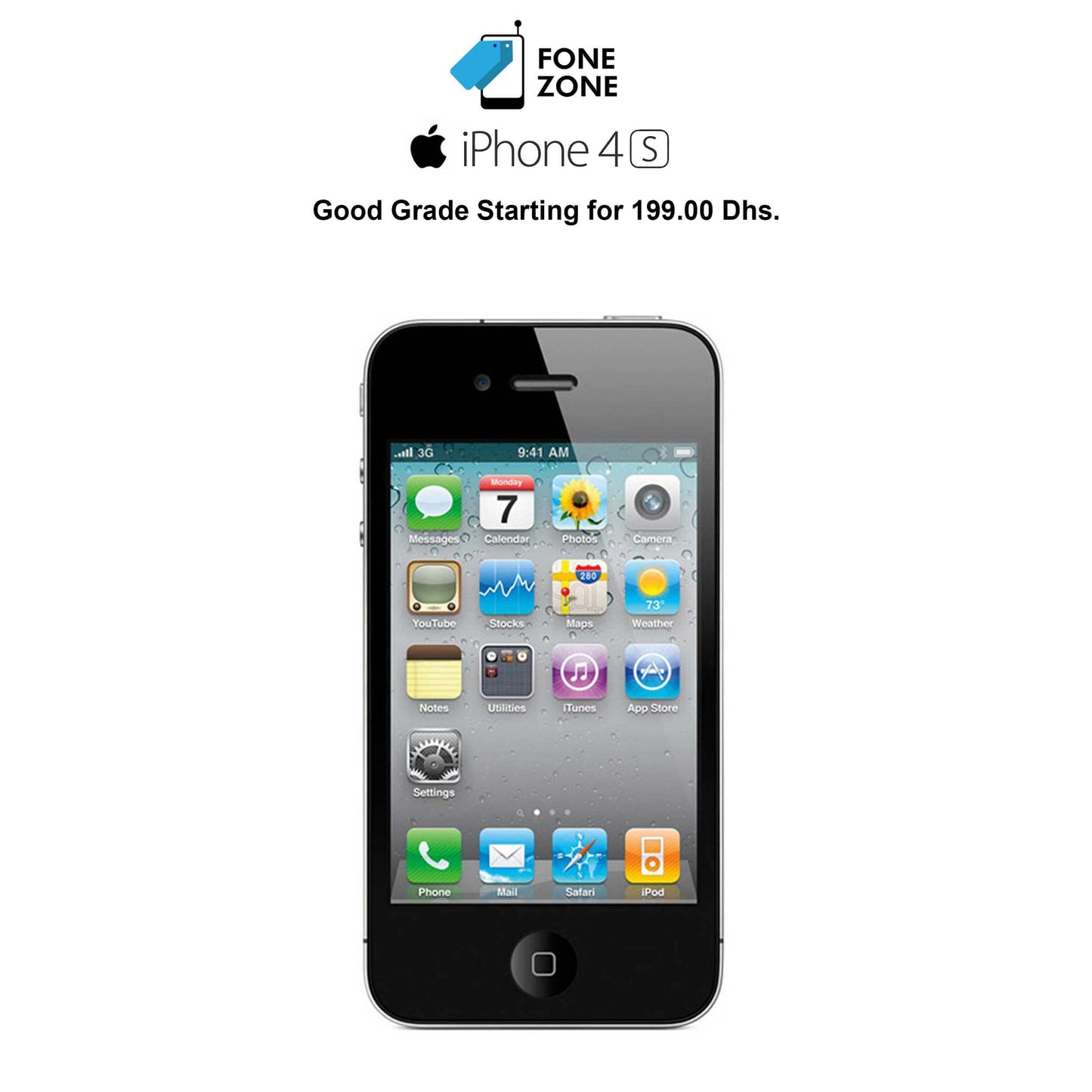 Buy now iPhone 4s Black at Dubai