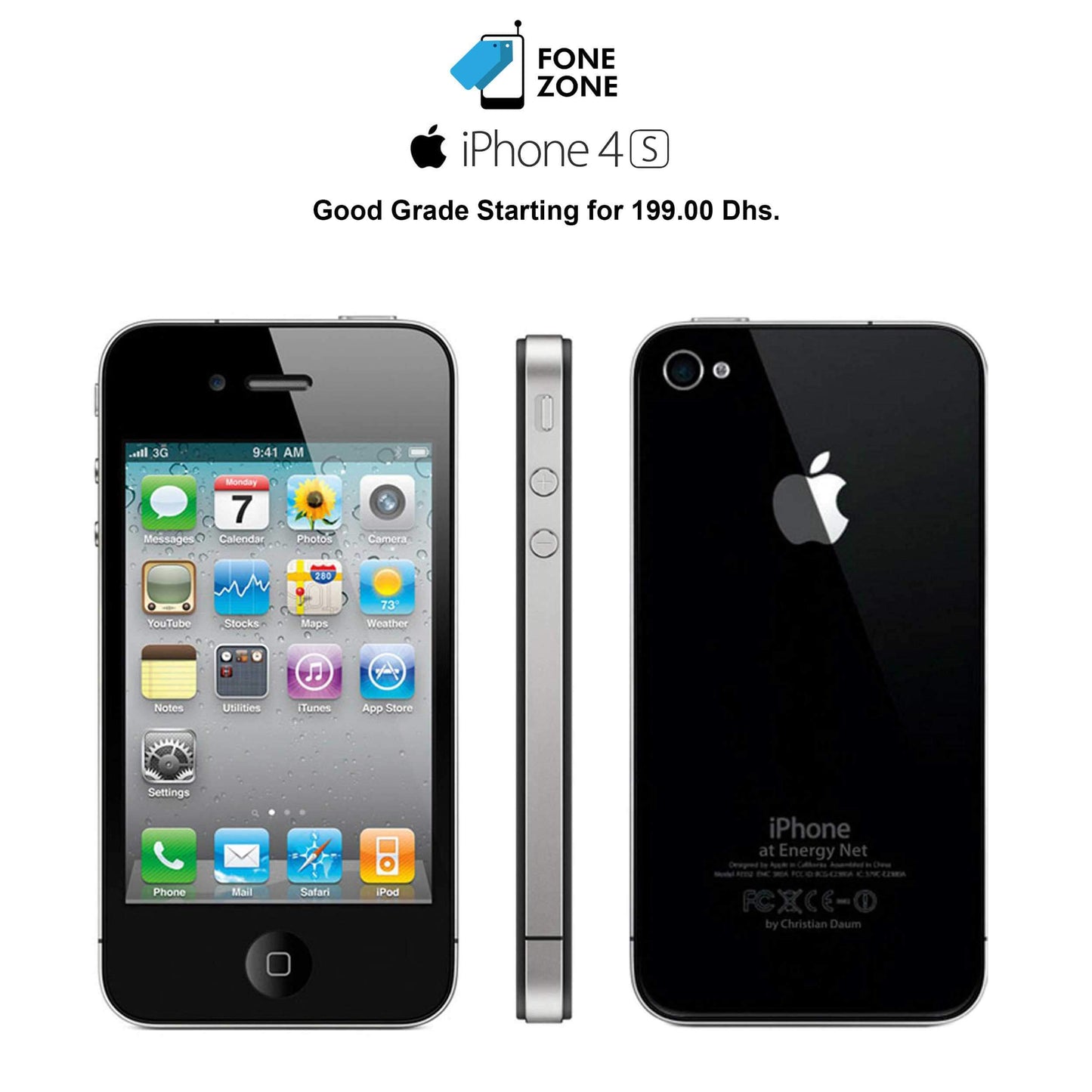 Apple iPhone 4s Black Price in UAE - Shop now