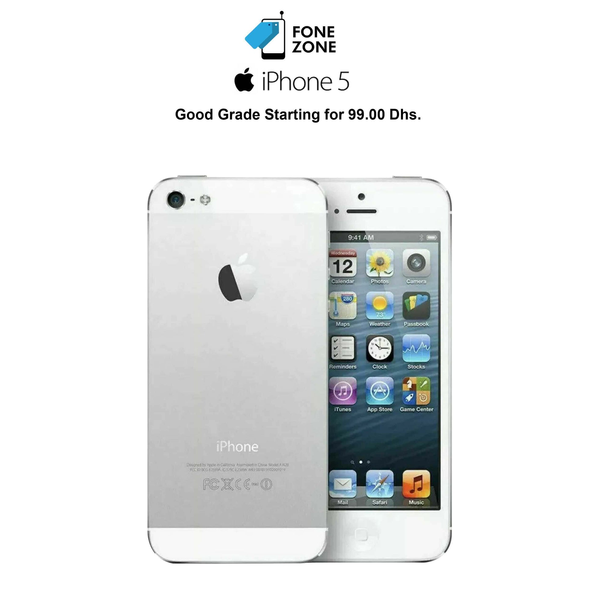 Purchase now Apple iPhone (5) White in Dubai at Fonezone UAE