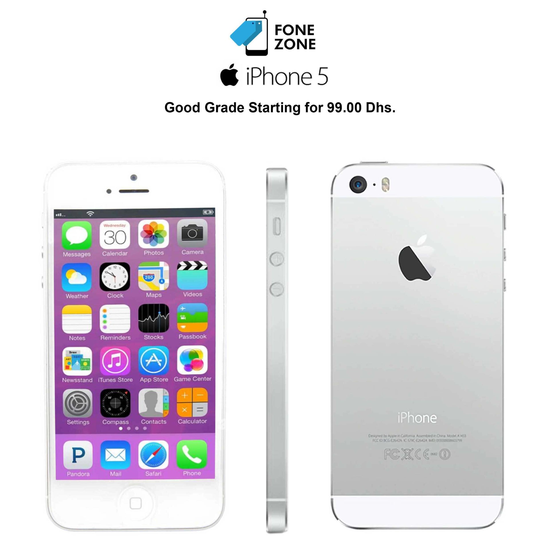 Buy now iPhone 5 White From Fonezone UAE