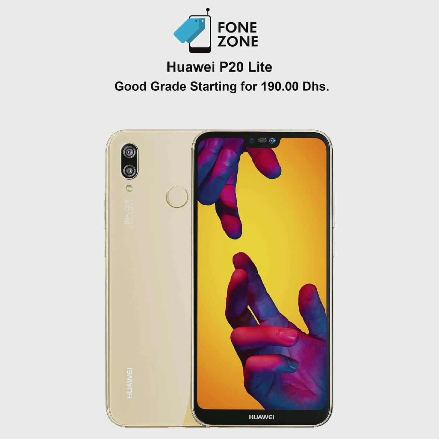 Huawei P20 Lite Dual SIM Rose Gold 128GB Storage - Dubai