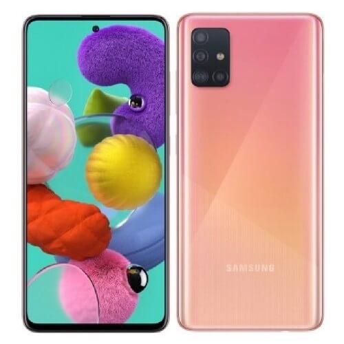 Samsung Galaxy A51, 128GB 4GB RAM single sim Prism Crush Pink