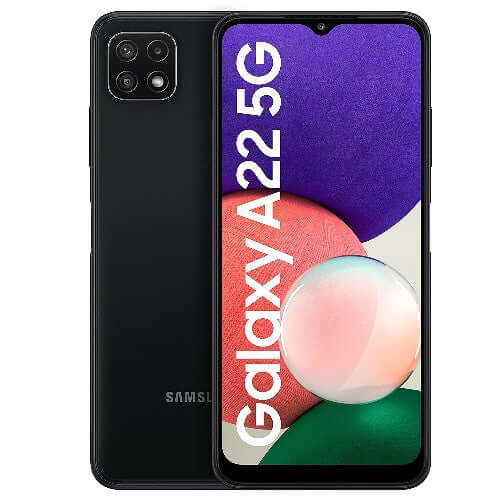 Samsung Galaxy A22 5G Dual SIM, 64GB, 4GB RAM, Gray UAE Version Brand New