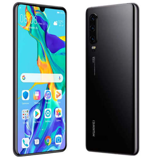 Huawei P30 Smartphone, Dual SIM, 128GB - Black