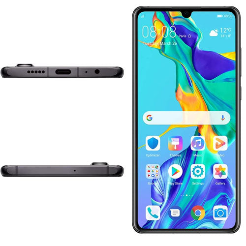 Huawei P30 Smartphone, Dual SIM, 128GB - Black