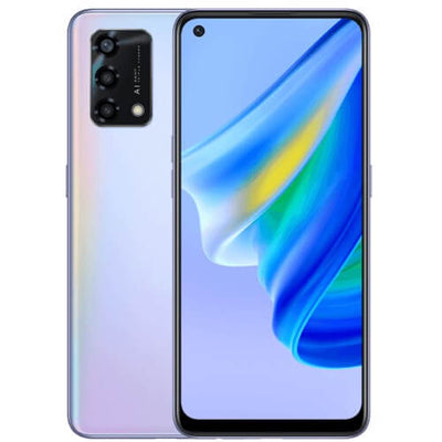 OPPO A95 Dual SIM Smartphone 128GB 8GB RAM Glowing Rainbow Silver Brand New