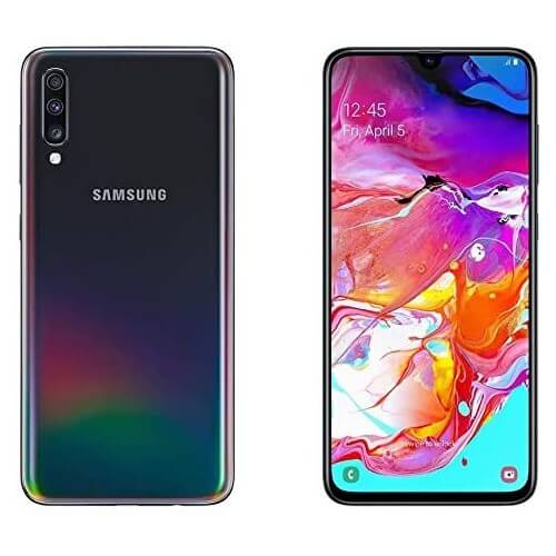Samsung Galaxy A70 Dual SIM 128GB 6GB RAM 4G LTE (UAE Version) - Black | Fonezone.ae