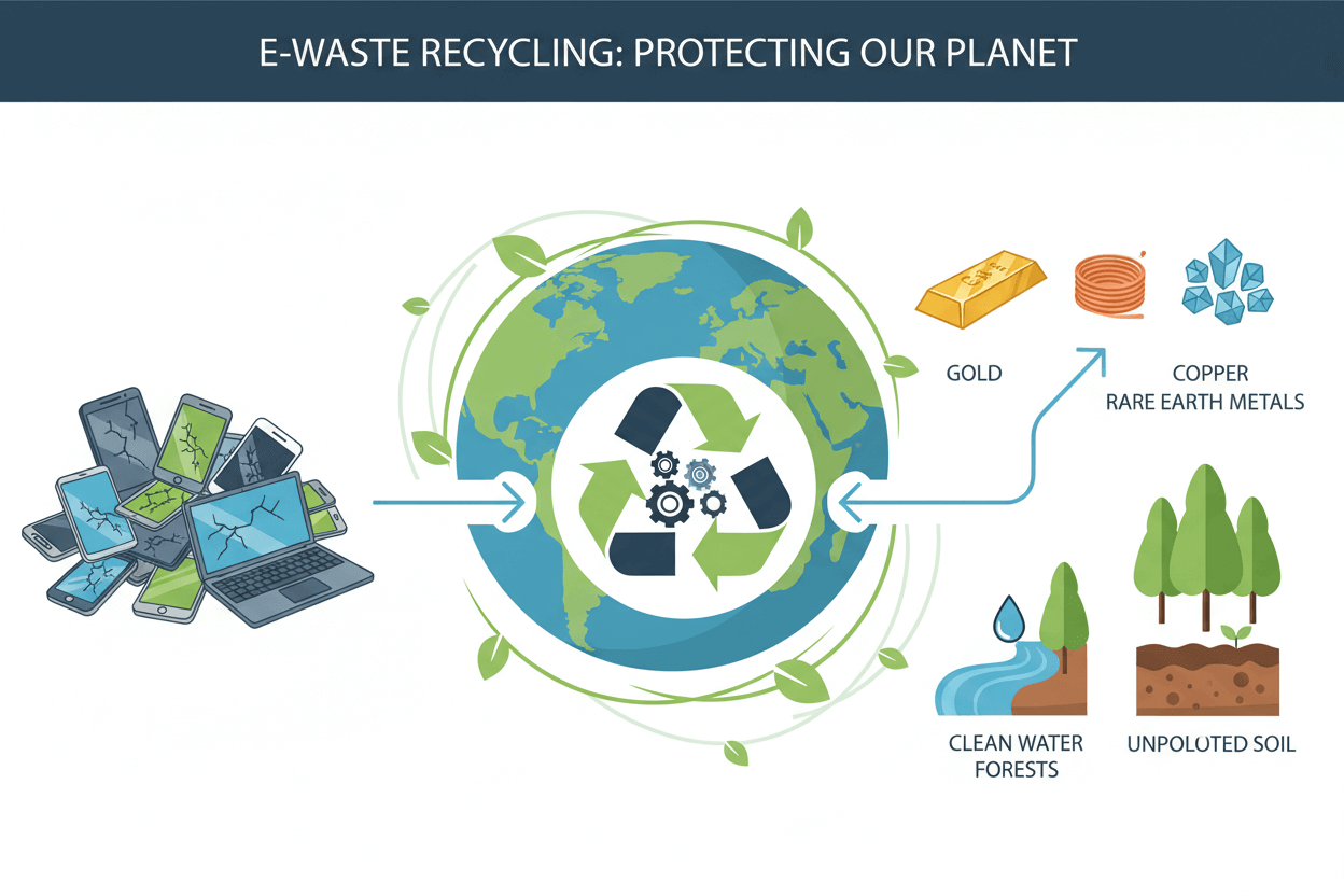Waste responsibility through E-waste Recycling - Fonezone.ae