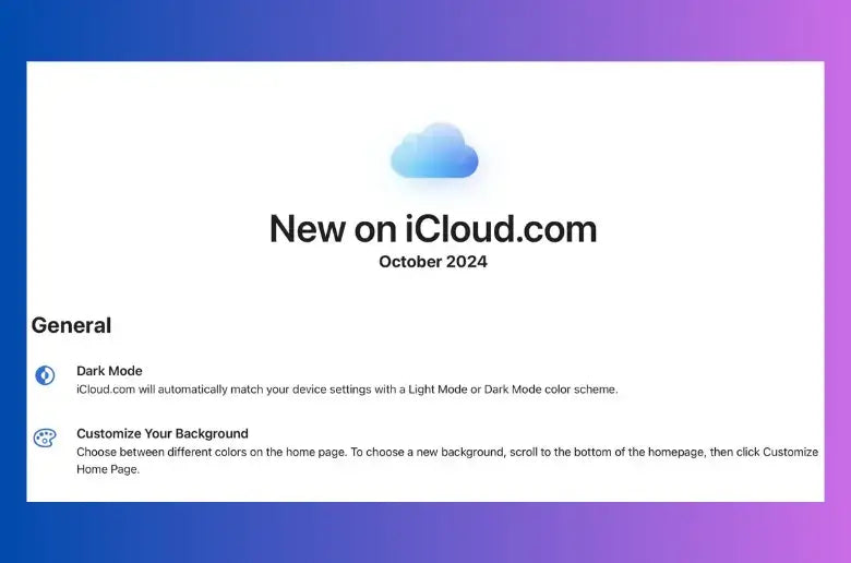 Apple Updates iCloud Website With Dark Mode Support and Other New Features - Fonezone.ae