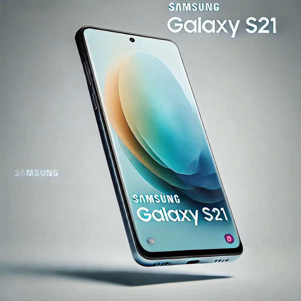 Samsung Galaxy S21 smartphone featuring a sleek design and vibrant display.