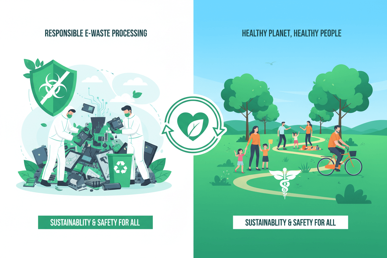 Eco-friendly handling of e-waste ensures safer human life