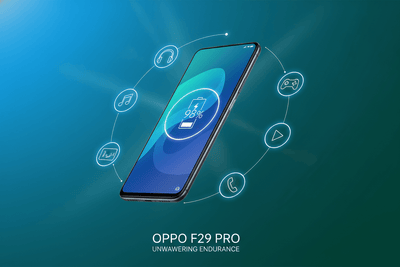 Long-lasting battery makes Oppo F29 Pro reliable.
