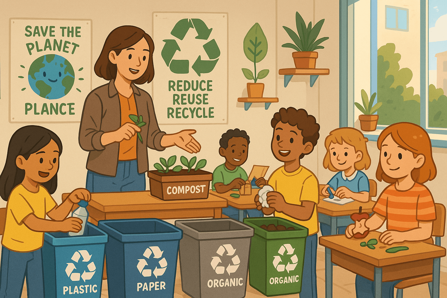 Schools Teach Sustainable Waste Habits for Future Environmental Responsibility