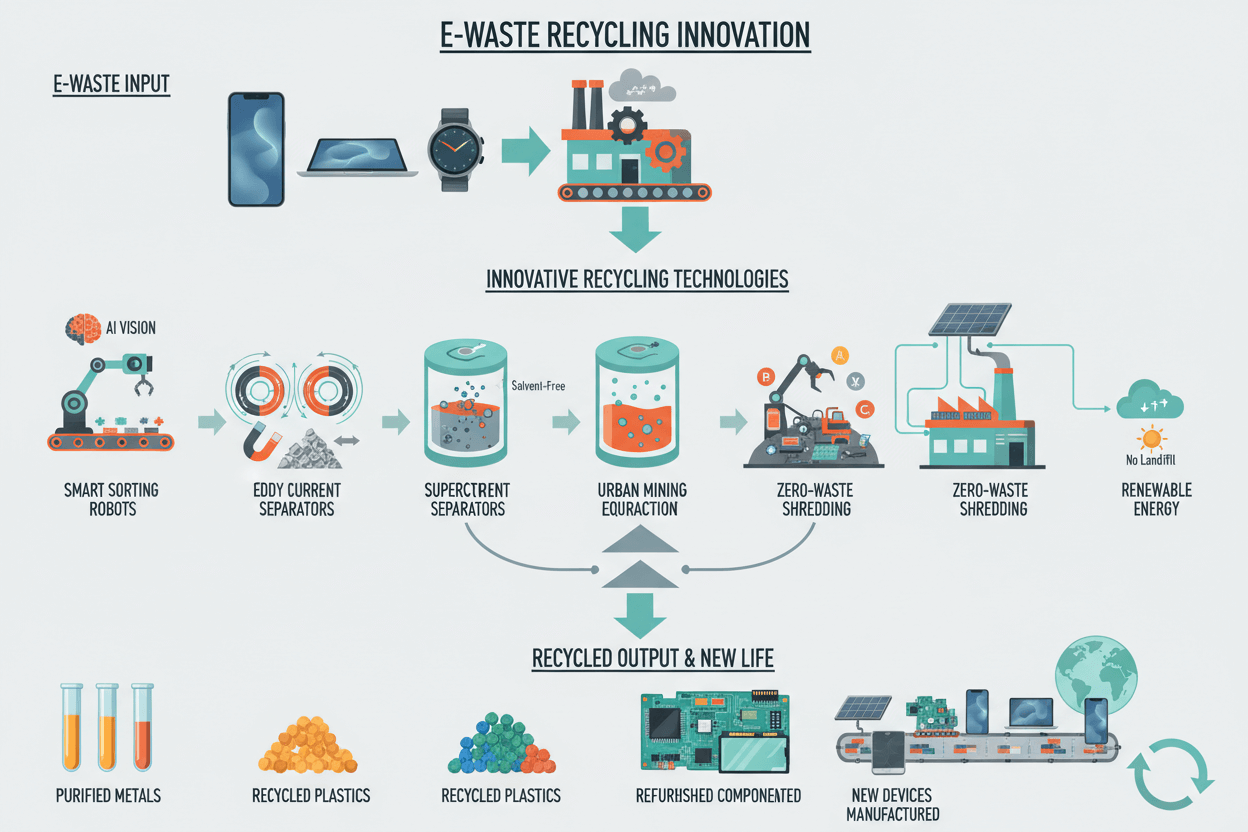 E-waste recycling process with Innovative Recycling Technologies - Fonezone.ae