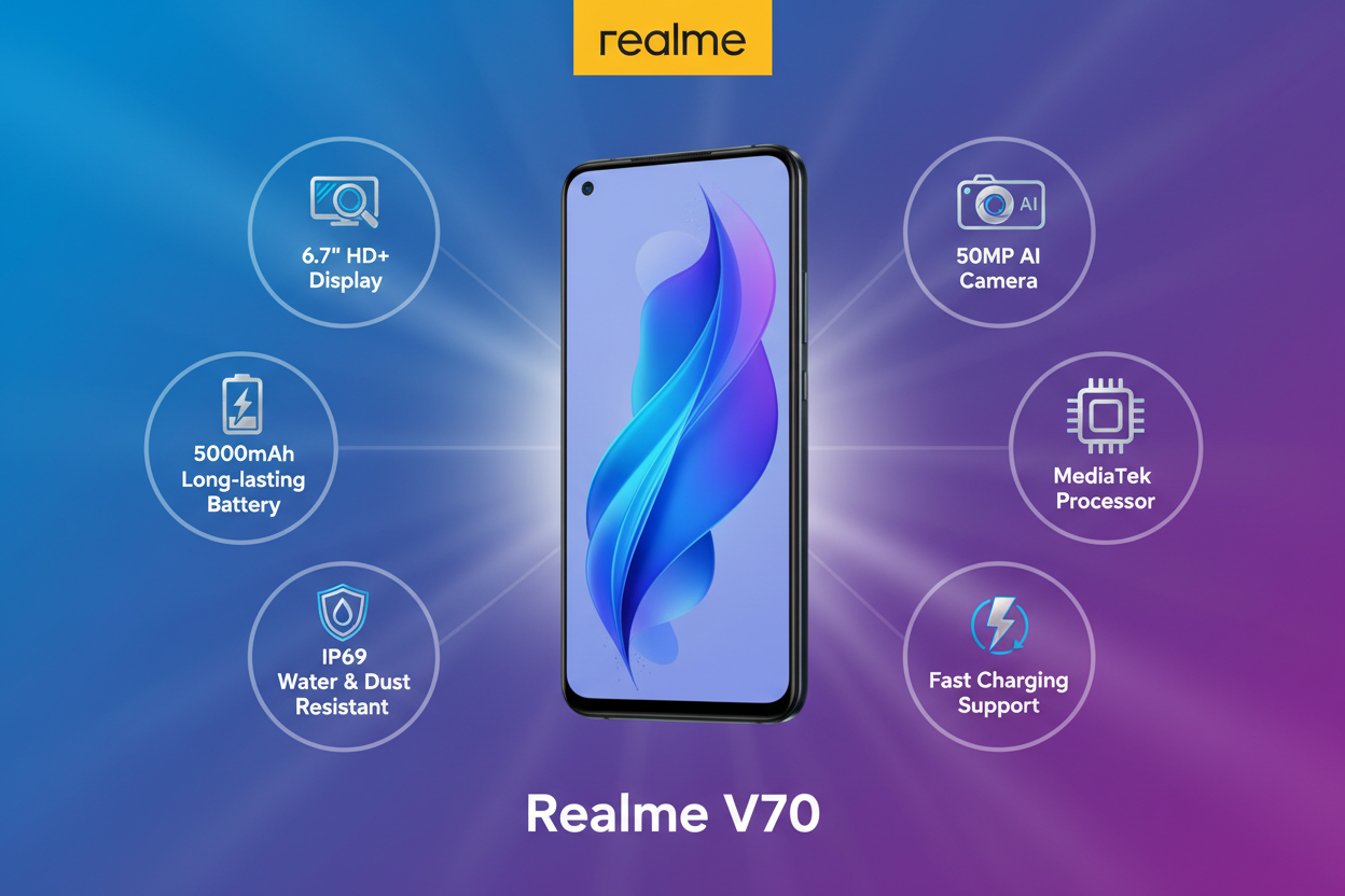 Realme V70 best features highlights explained simply for buyers