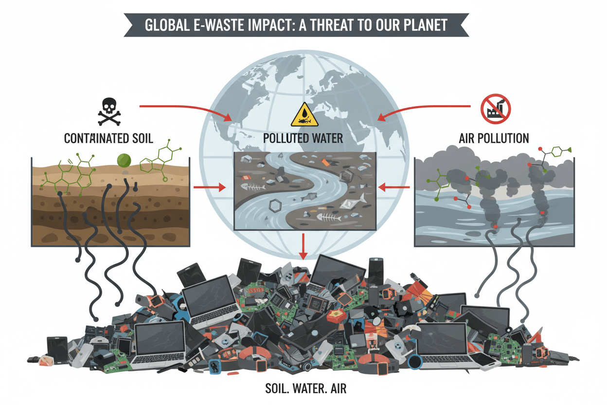E-waste affects soil, water, air - Fonezone.ae