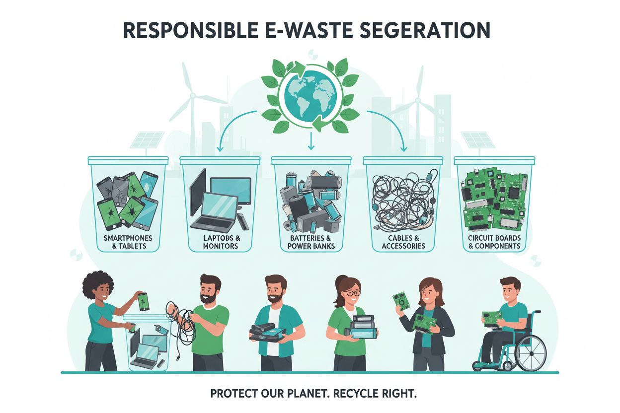 Proper E-waste Segregation - Fonezone.ae