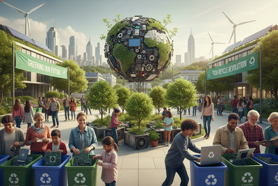 Revolutionizing Sustainability e-waste efforts empowering greener communities