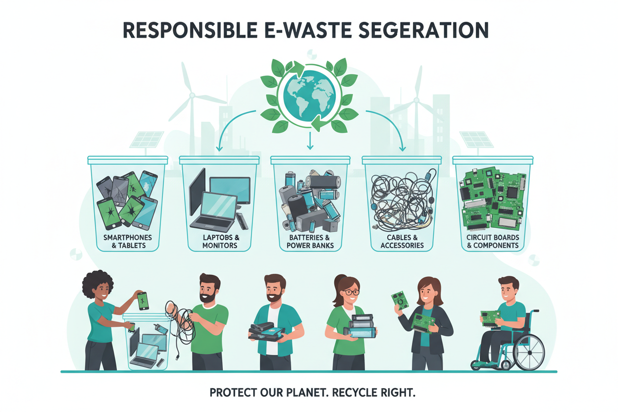 Proper E-waste Segregation - Fonezone.ae
