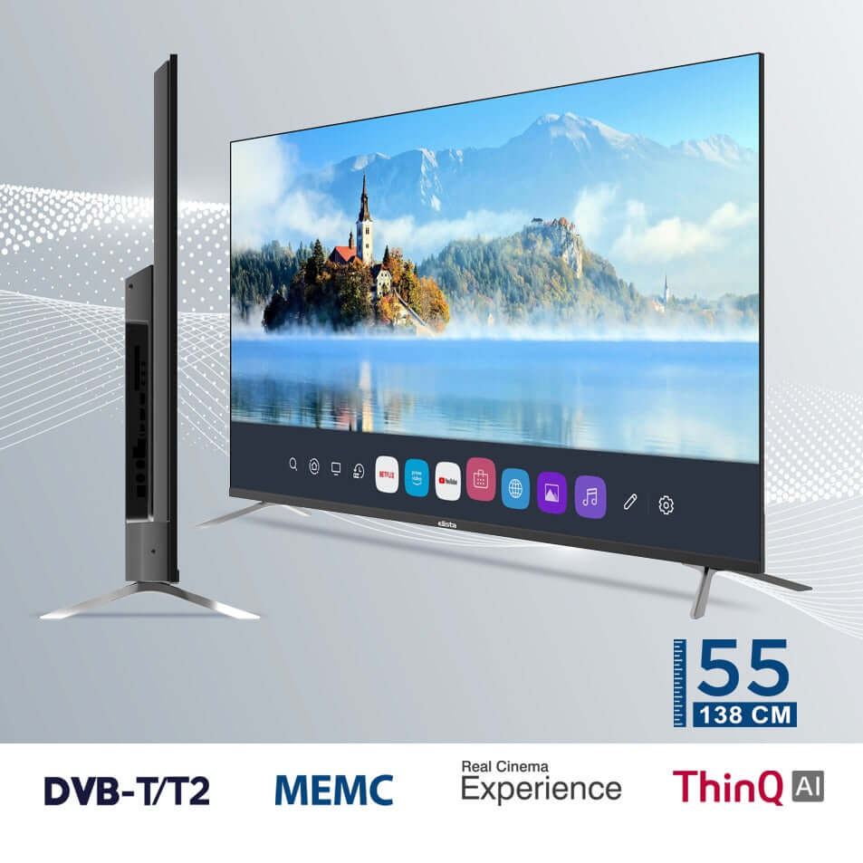 Elista 55-Inch Smart LED WebOS TV, (4K UHD HDR), 138 CM Brand new at Fonezone.ae