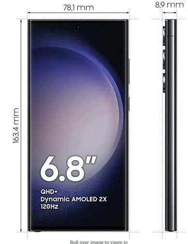 Samsung Galaxy S23 Ultra, 8GB RAM 256GB Phantom Black - Fonezone.ae