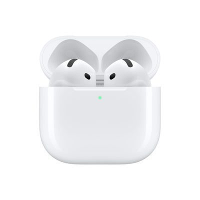 Apple AirPods 4 Wireless Earbuds, Bluetooth Headphones, Personalized Spatial Audio, Sweat and Water Resistant, USB-C Charging Case, H2 Chip, Up to 30 Hours of Battery Life, Effortless Setup for iPhone