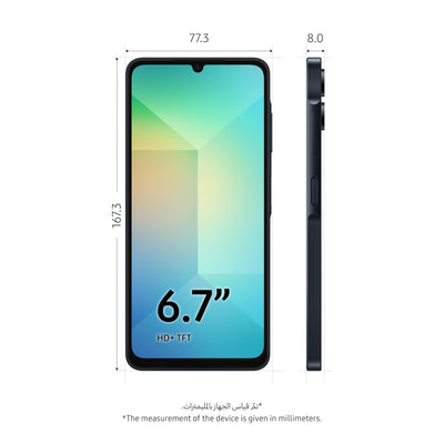 Samsung A06 Dual SIM 4GB RAM 128GB 4G Black - Fonezone.ae