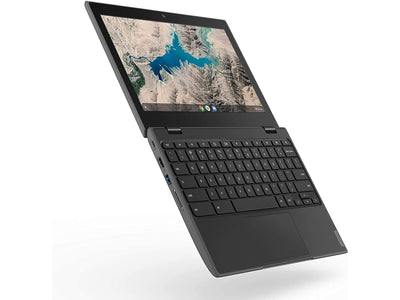 Lenovo 2022 100E 11.6" HD Rugged&Spill Resistant Chromebook 2ND Gen Laptop, MT8173 CPU, 4GB LPDDR3 RAM, 32GB eMMC TLC SSD, 720P HD Camera, Black, Chrome OS