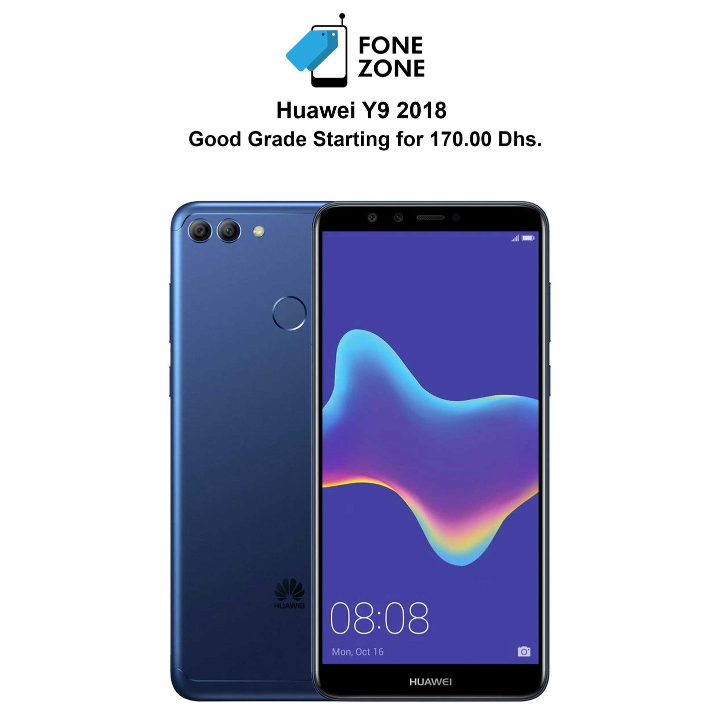Buy best refurbished Huawei Y9 2018 at Best Price in Dubai
