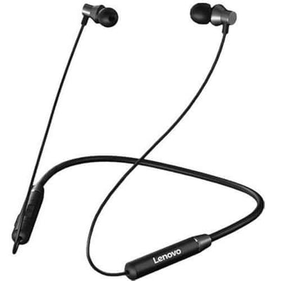Lenovo HE05 Wireless Bluetooth 5.0 in-Ear Neckband Earphones with Mic Black Brand New