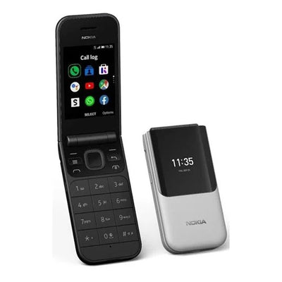 Nokia 2720 (Flip) Feature Phone, Dual SIM, 2MP Camera with LED flash, 4G LTE - Black Brand New