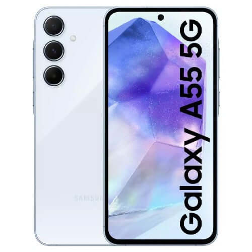 Samsung Galaxy A55, 8GB Ram, 128GB, Ice Blue in Dubai