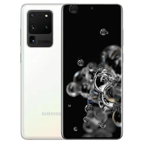 Samsung Galaxy S20 Ultra (128GB, 12GB RAM) 5G Dual Sim Cloud White - UAE