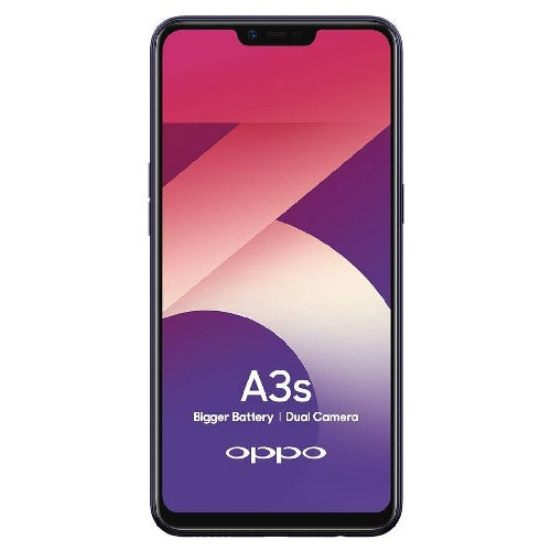 Oppo A3S Single SIM - 64GB, 4GB RAM, 4G LTE, Purple - Fonezone.ae