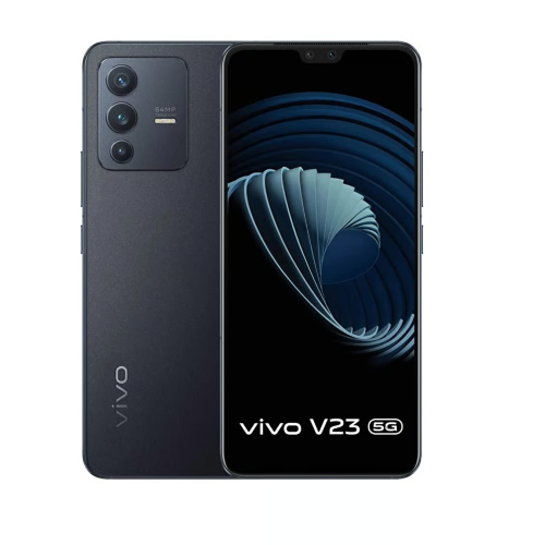 Get Vivo V23 5G 128GB 8GB RAM Stardust Black at lowest price in UAE