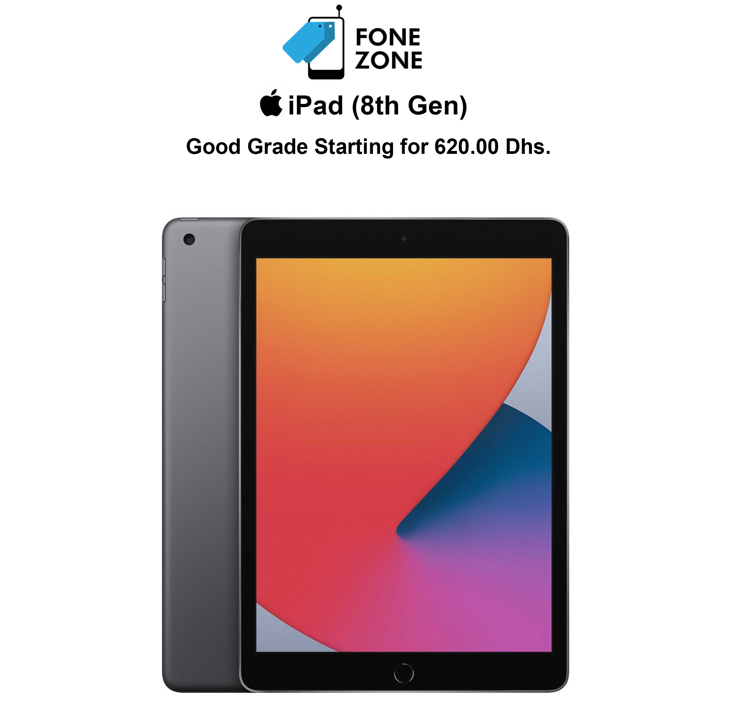 iPad本体 Apple iPad 8th Generation 32GB Wi-Fi Apple iPad (8th generation) 32GB 4G – Fonezone.ae