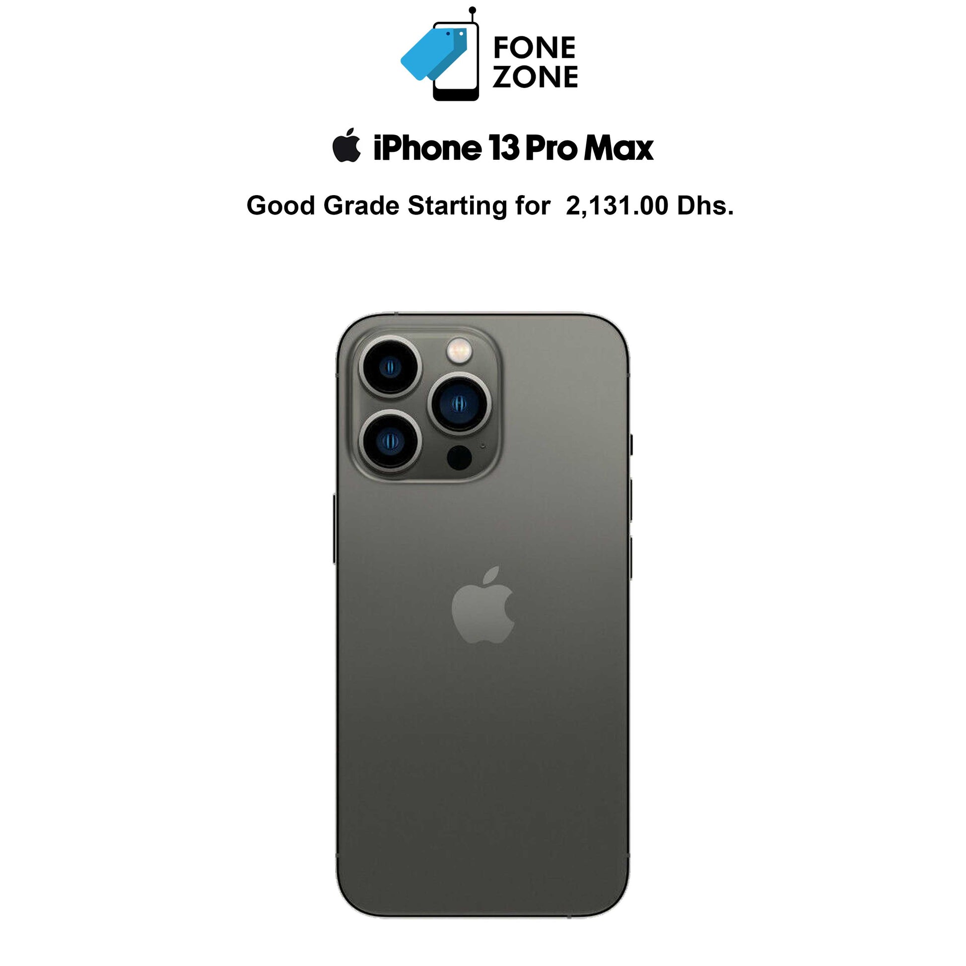 Apple iPhone 13 Pro Max Graphite at Lowest Price only on Fonezone.ae